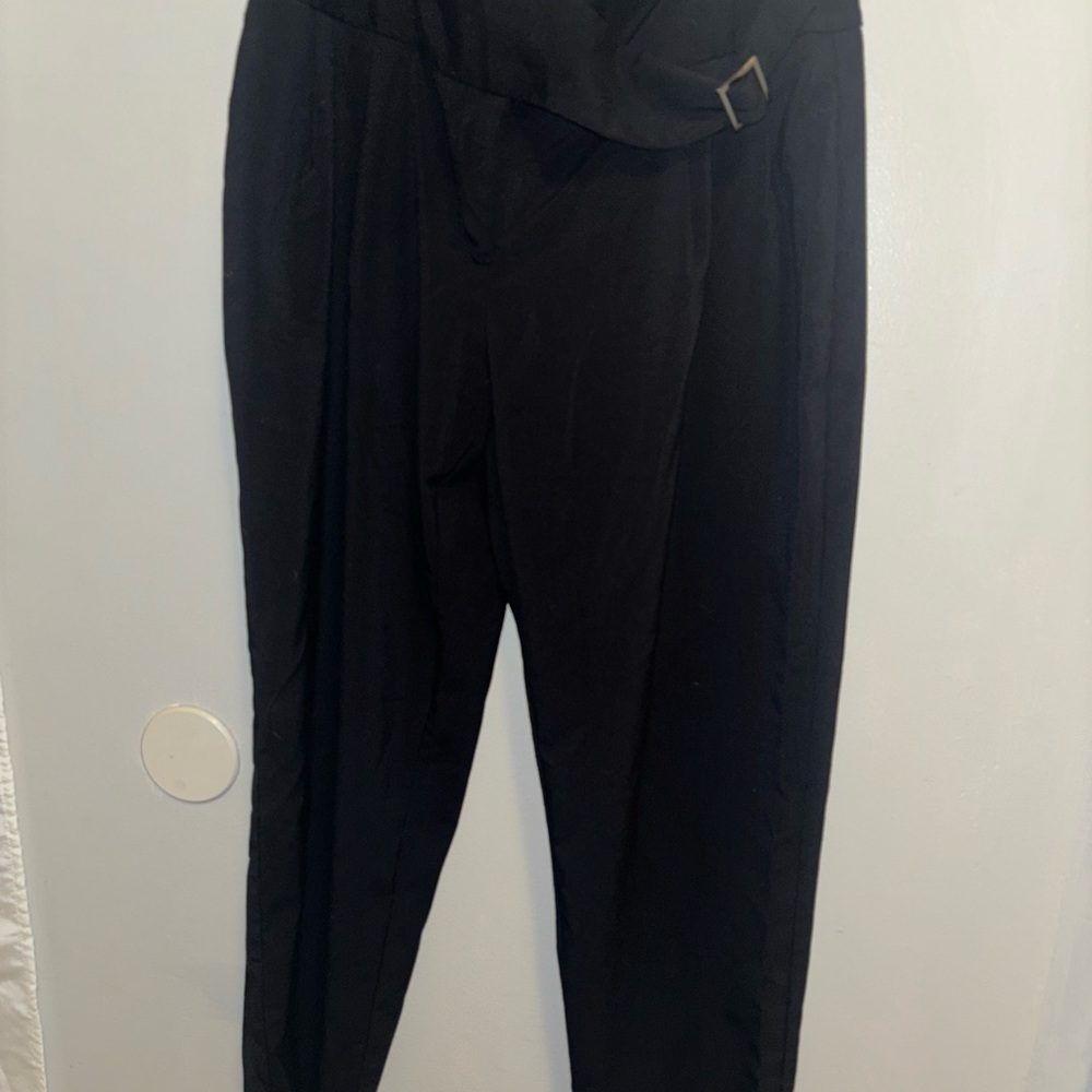 Black Trousers with Belt detail